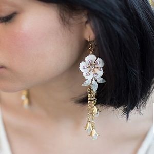 Twigs & Honey x David’s Bridal Dangling Dewdrop Enameled Earrings